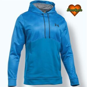 Under Armour Blue ColdGear Reactor Hoodie Men’s M - Loose Fit Activewear